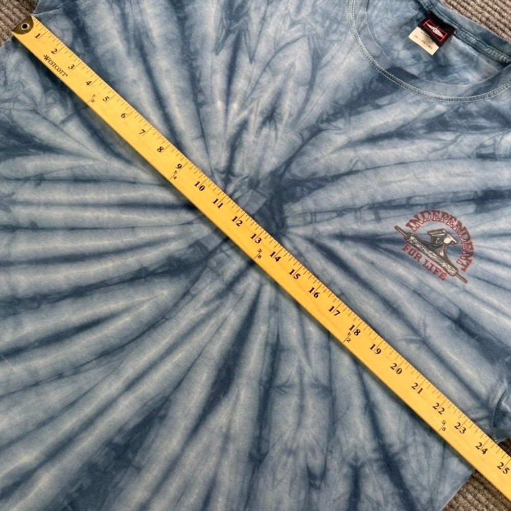 Independent Truck Co Tie Dye Skateboard T-Shirt Blue Vulture Graphic Men 2XL Tee - Picture 10 of 13